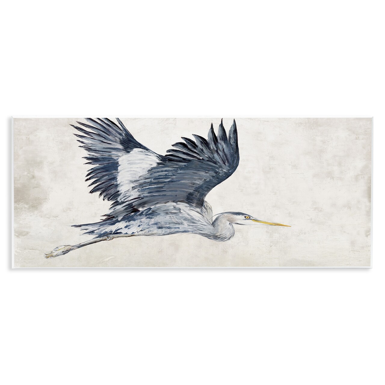 Stupell Industries Gliding Heron Bird in Neutrals Wall Plaque By Jacob Q